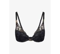 Chantelle Womens Chantelle Muse Floral-Lace Push-Up Bra Black 36B