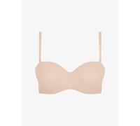 Chantelle Women's Norah Strapless T-Shirt Bra, Smooth, Bandeau, Underwired, Golden Beige 36F