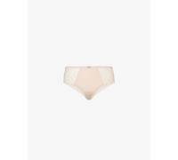 Chantelle Womens Chantelle Origins Mid-Rise Lace Hipster Briefs Golden Beige XL