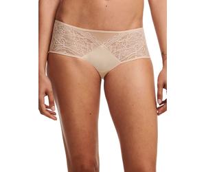 Chantelle Womens Easy Feel Floral Touch Covering Shorty - Beige Polyamide - Size Large