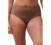 Chantelle Women's Easy Feel Norah High Waisted Covering Full Brief in Brown | Size: 16 Chantelle Brown 16