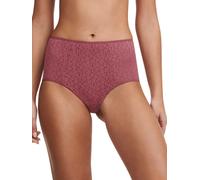Chantelle Womens Easy Feel Norah High Waisted Covering Full Brief - Red Polyamide - Size Small