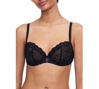 Chantelle Women's Fleurs Covering Underwired Bra in Black | Size: 38F Chantelle Black 38F