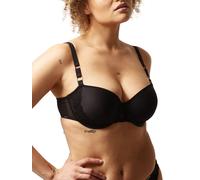 Chantelle Women's Fleurs Half Cup Memory Bra in Black | Size: 34F Chantelle Black 34F