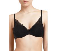 Chantelle Womens Floral Touch Covering Memory Foam Bra - Black Polyamide - Size 32DD
