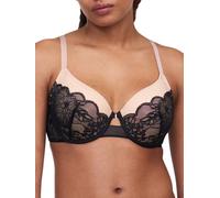 Chantelle Womens Midnight Flowers Covering T-Shirt Bra - Black Polyamide - Size 34DD