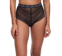 Chantelle Womens No Icons High-Waisted Full Brief - Black Nylon - Size Medium