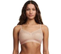 Chantelle Women's Norah Supportive Wirefree Bra, Opaque, Nude Blush, 34DD