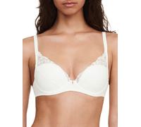 Chantelle Womens Orangerie Dream Plunge T-Shirt Bra - Ivory Nylon - Size 36B