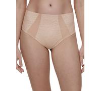 Chantelle Women's Pure Lace High Waist Support Brief in Beige | Size: 14 Chantelle Beige 14