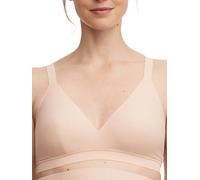 Chantelle Women's Pure Maternity Wrap Front Nursing Bra in Beige | Size: 14 Chantelle Beige 14