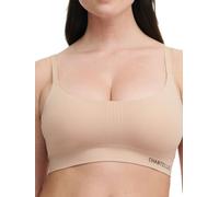 Chantelle Womens Smooth Comfort Wirefree Support Bra - Beige Polyamide - Size Medium
