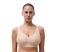 Chantelle Women's Soft Stretch V-Neck Wireless Support Bra, Nude Blush, XL