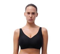 Chantelle Women's Soft Stretch V-Neck Wireless Support Bra Sports, Opaque, Black, S