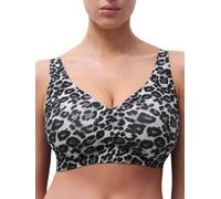 Chantelle Women's SoftStretch Power Plunge Bra in Grey | Size: 10 Chantelle Grey 10