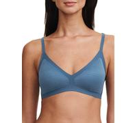 Chantelle Women's SoftStretch Stripes Padded Bralette in Blue | Size: 8-10 Chantelle Blue 8-10