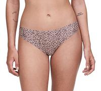 Chantelle Womens SoftStretch Thong Dark Leo - Brown Polyamide - One Size