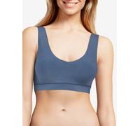 Chantelle Womens SoftStretch V-Neck Jersey Crop Top - Blue Polyamide - Size X-Small/Small
