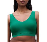 Chantelle Womens SoftStretch V-Neck Jersey Crop Top - Green Polyamide - Size XL/2XL