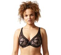 Chantelle Women's True Lace Comfort Plunge Bra, Black, 32F