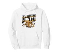 Chanterelle Hunter Vintage Badge Retro Style Forest Fungi Pullover Hoodie
