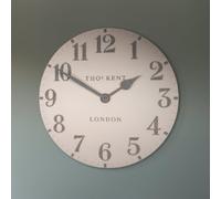 chantilly large metal mantel clock in shy pink