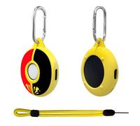 Chanvoo Silicone Protective Case for Poke GO Plus + (2023) with Keychain & Wrist Strap, Soft Skin Cover Shell - Yellow