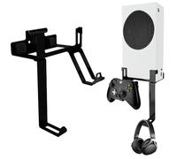 Chanvoo Xbox Series S Wall Mount, Steel, Black, Space Saving with Hollow Out Design, Compatible with Xbox Series S, Monitor Mount, Computer-monitor Stands