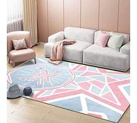 Chanxiang666 Area Rugs Living Room Modern Carpet 80x150cm Fashionable five-pointed star pinkish-grey for Living Bedroom Children Room Dining Office Studio 80x150cm