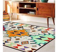 Chanxiang666 Contemporary Carpet Living Room Bedroom Mat 80x120cm Colorful geometric patchwork ethnic style For Bedroom Living Room or Any Indoor Space 80x120cm