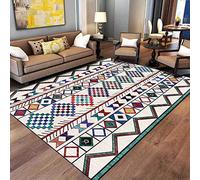 Chanxiang666 Contemporary Carpet Living Room Bedroom Mat 80x120cm Colorful geometric patchwork ethnic style For Bedroom Living Room or Any Indoor Space 80x120cm