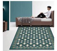 Chanxiang666 Contemporary Carpet Living Room Bedroom Mat 80x120cm Green rhombus geometric patchwork For Bedroom Living Room or Any Indoor Space 80x120cm