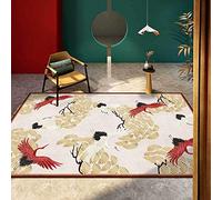 Chanxiang666 Designer Carpet 160x230cm Golden-red Flying Crane Pine Living Room/Bedroom/Study/Coffee Table 160x230cm