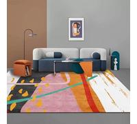 Chanxiang666 Designer Carpet Modern rug 80x250cm Geometric flower patchwork in color Bordered, Soft,Machine washable 80x250cm