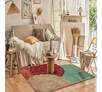 Chanxiang666 Designer Carpet Modern rug 80x250cm Retro circular geometric flowers Bordered, Soft,Machine washable 80x250cm