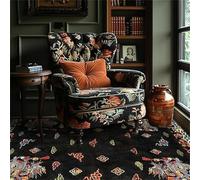 Chanxiang666 Soft Touch Carpets Short Pile Carpets 100x160cm Chinese style auspicious cloud dragon black Living Room/Bedroom/Study/Coffee Table 100x160cm