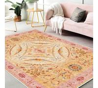 Chanxiang666 Soft Touch Carpets Short Pile Carpets 100x160cm Royal style pink Living Room/Bedroom/Study/Coffee Table 100x160cm