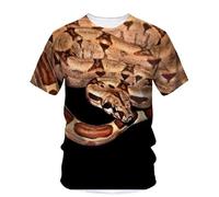 CHANYI Mens 3D Print t-Shirts 3D Print Scary Snake T Shirt Men Python Animal Graphic Tees Summer Street Women O-Neck Tops Loose Harajuku T-Shirts