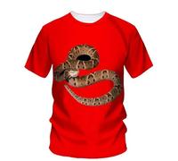 CHANYI Mens 3D Print t-Shirts 3D Print Scary Snake T Shirt Men Python Animal Graphic Tees Summer Street Women O-Neck Tops Loose Harajuku T-Shirts