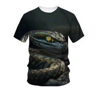 CHANYI Mens 3D Print t-Shirts 3D Print Scary Snake T Shirt Men Python Animal Graphic Tees Summer Street Women O-Neck Tops Loose Harajuku T-Shirts
