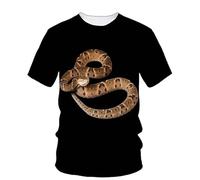 CHANYI Mens 3D Print t-Shirts 3D Print Scary Snake T Shirt Men Python Animal Graphic Tees Summer Street Women O-Neck Tops Loose Harajuku T-Shirts
