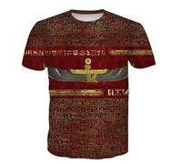 CHANYI Mens 3D Print t-Shirts Ancient Egyptian 3D Printed T Shirt God Eye of Egypt Pharaoh Men T-Shirts Funny Kids Short Sleeve Vintage Streetwea