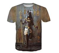 CHANYI Mens 3D Print t-Shirts Ancient Egyptian 3D Printed T Shirt God Eye of Egypt Pharaoh Men T-Shirts Funny Kids Short Sleeve Vintage Streetwea