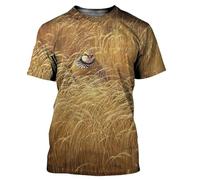 CHANYI Mens 3D Print t-Shirts Camouflage Hunting Animals Quail 3D Print Summer Men's O-Neck T-Shirt Casual Short Sleeve T Shirt Men Clothing