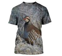 CHANYI Mens 3D Print t-Shirts Camouflage Hunting Animals Quail 3D Print Summer Men's O-Neck T-Shirt Casual Short Sleeve T Shirt Men Clothing