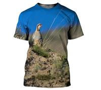 CHANYI Mens 3D Print t-Shirts Camouflage Hunting Animals Quail 3D Print Summer Men's O-Neck T-Shirt Casual Short Sleeve T Shirt Men Clothing