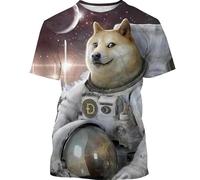 CHANYI Mens 3D Print t-Shirts Funny Shiba Inu 3D Printed Dog Graphic T Shirt for Men Clothing Casual Streetwear Pop Unisex Harajuku Women Tops Te