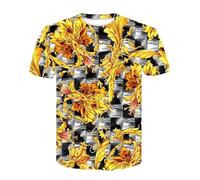 CHANYI Mens 3D Print t-shirts Summer Baroque T-Shirt 3D Digital Print T Shirt Men/Women Vintage Luxury Royal Print Golden Flower Brand Tshirt Camisetas