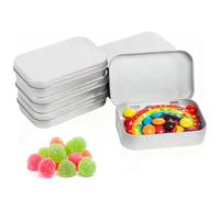 chanyi9588 6Pcs Small Tin Box,Metal Tin,Metal Box with Lid Home Organizer,for Pill,Organizing Cards, Earphone,Jewelry,Crafts, and Small Items,Gifts, Car Keys,Home Organizer(9.5x6.5x2 cm)