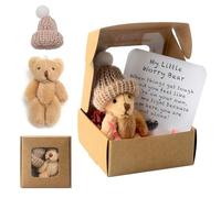 chanyi9588 My Little Worry Bear in a Box,Worry Bear in a Box,Pocket Hug Plush Toy for Comfort & Emotional Support Positive Gift for Women Men Valentine's Day Christmas